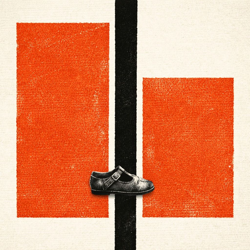 Saul Bass-style poster in stark red and black, evoking accountability and harm after a landmark AI court verdict.